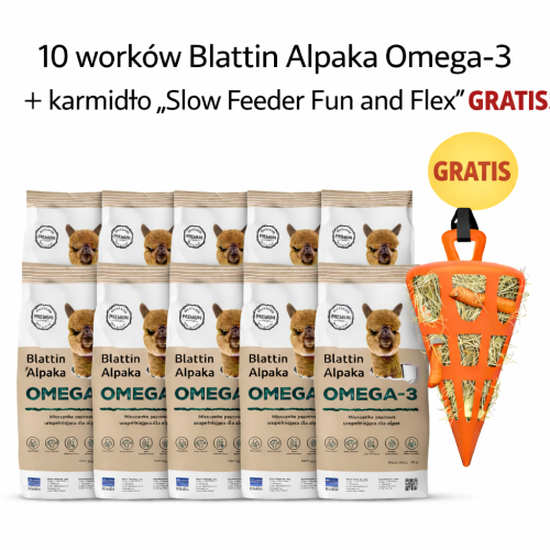 Zestaw promocyjny 10x Blattin Alpaka Omega 3